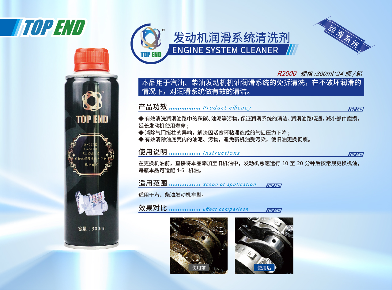 Top end【R2000發(fā)動機(jī)潤滑系統(tǒng)清洗劑】(圖1)